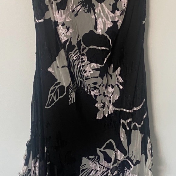 Vintage Silk Floral 90s/Y2K Cocktail Dress!! Alex Evenings Petite - Picture 7 of 16